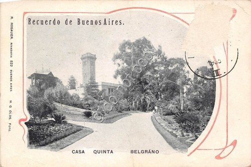 Cartolina - Postcard - Argentina Buenos Aires Casa Quinta Belgrano … | Immagine principale
