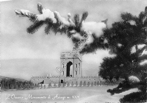 Cartolina - Postcard - Asiago - Ossario - anni '50 | Immagine principale