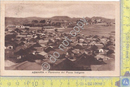 Cartolina - Postcard - Asmara - Panorama - 1936 | Immagine principale