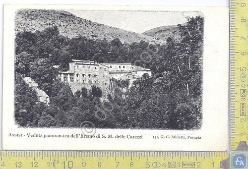 Cartolina - Postcard - Assisi - Panorama Eremo S.M.delle Carceri …