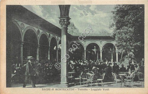 Cartolina - Postcard - Bagni di Montecatini Torretta Loggiato Verdi … | Immagine principale