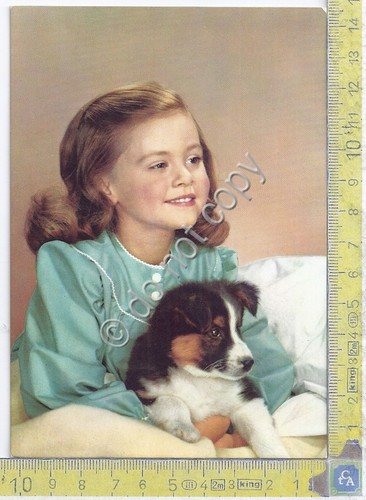 Cartolina - Postcard - Bambina con cucciolo di cane - … | Immagine principale