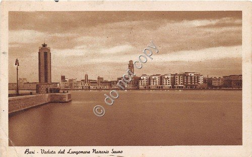 Cartolina - Postcard - Bari - Lungomare Nazario Sauro - …