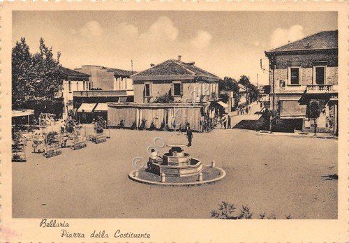 Cartolina - Postcard - Bellaria - Piazza della Costituente - …