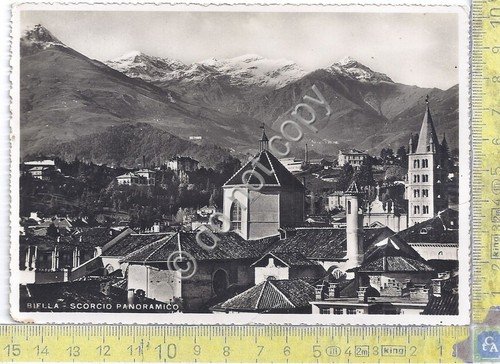 Cartolina - Postcard - Biella - Panorama - 1941