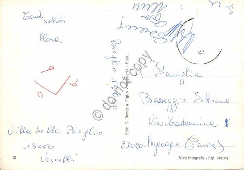 Cartolina - Postcard - Bioglio Villa sulla Rovella Portineria 1950 … | Immagine Gallery 2