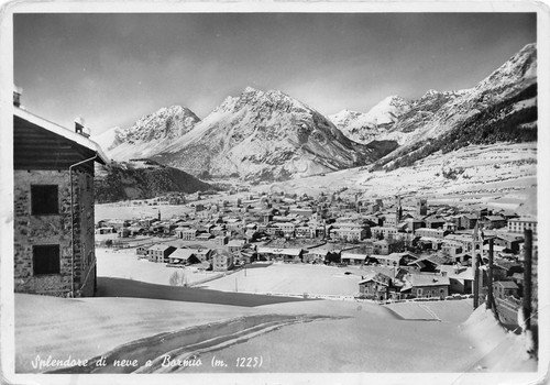 Cartolina - Postcard - Bormio - Panorama - neve - …