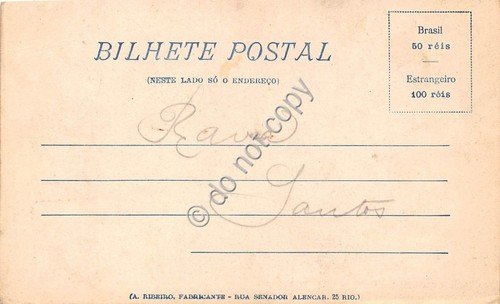 Cartolina - Postcard - Brasil Santos vedutine Regate Club Lado …