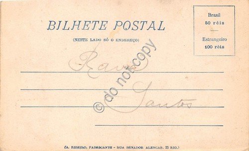 Cartolina - Postcard - Brasil Santos vedutine Regate Club Lado …
