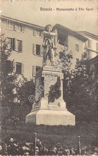 Cartolina - Postcard - Brescia - Monumento a Tito Speri …
