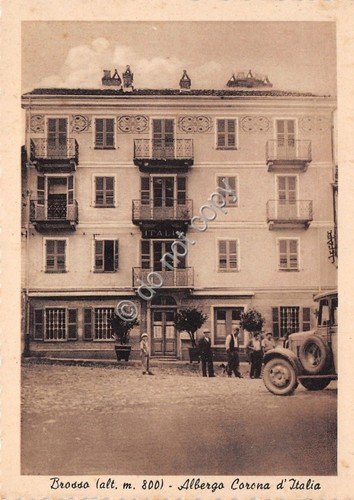Cartolina - Postcard - Brosso - Albergo Corona d'Italia - … | Immagine principale