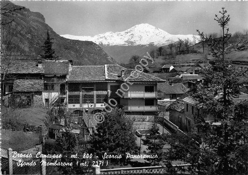 Cartolina - Postcard - Brosso - Panorama - anni '50 | Immagine principale