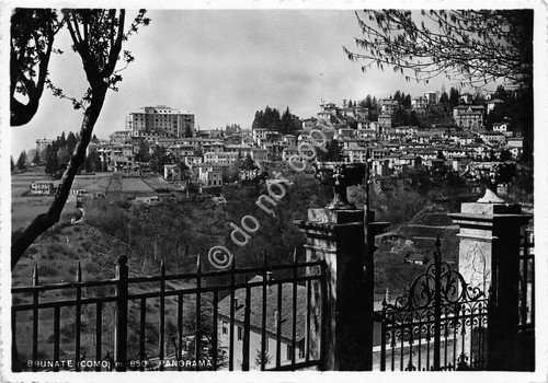 Cartolina - Postcard - Brunate - Panorama - 1953 | Immagine principale