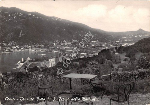 Cartolina - Postcard - Brunate da S. Fermo della Battaglia …
