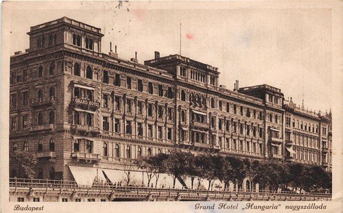 Cartolina - Postcard - Budapest - Grand Hotel Hungaria - … | Immagine principale