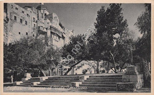 Cartolina - Postcard - Cagliari - Ingresso al Viale Terrapieno …