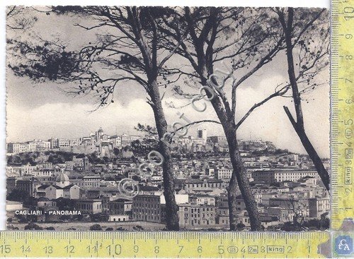 Cartolina - Postcard - Cagliari - Panorama - anni '50 | Immagine principale