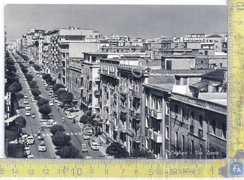 Cartolina - Postcard - Cagliari - Via Dante - 1964 | Immagine principale