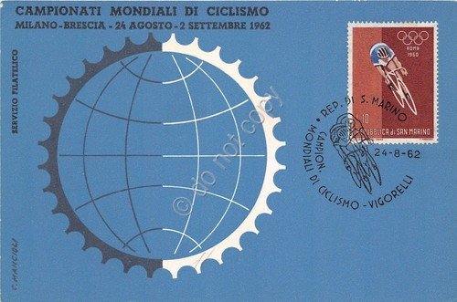 Cartolina - Postcard - Campionati Mondiali di Ciclismo - S. … | Immagine principale