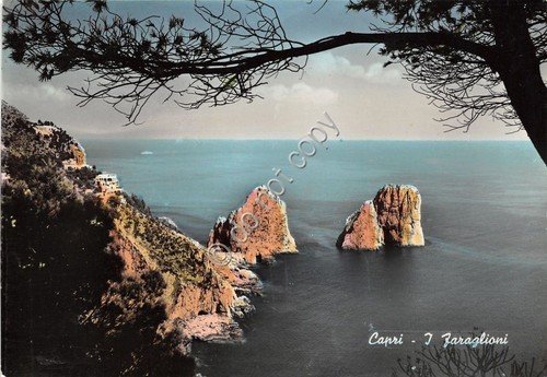 Cartolina - Postcard - Capri - I Faraglioni - anni …