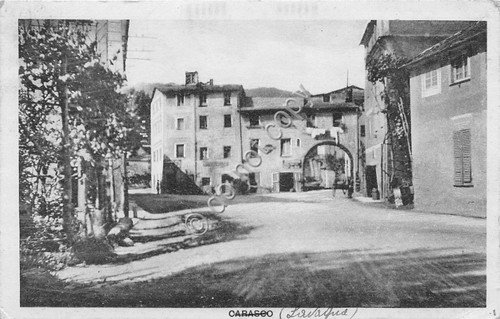 Cartolina - Postcard - Carasco - via cittadina - anni …