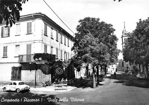 Cartolina - Postcard - Carpaneto - Viale della Vittoria - … | Immagine principale