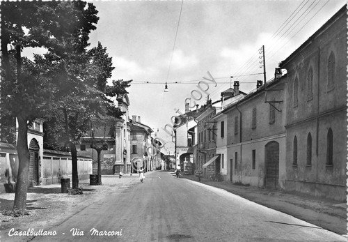 Cartolina - Postcard - Casalbuttano Via Marconi Animata