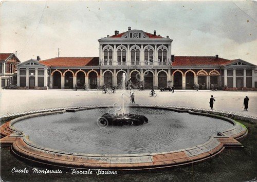 Cartolina - Postcard - Casale Monferrato - Piazzale Stazione - …
