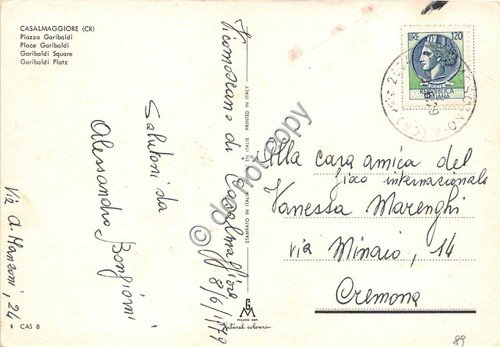Cartolina - Postcard - Casalmaggiore Piazza Garibaldi 1979 | Immagine Gallery 2