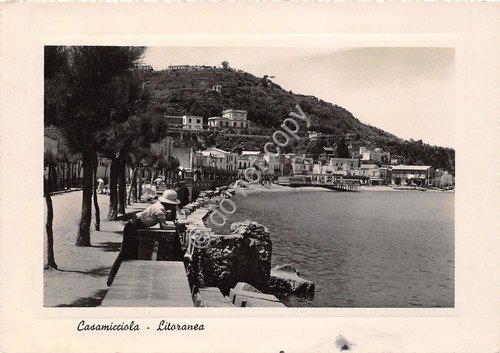 Cartolina - Postcard - Casamicciola - Litorale - 1949 | Immagine principale