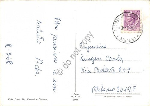 Cartolina - Postcard - Castione della Presolana vedutine 1968 (Bergamo) | Immagine Gallery 2
