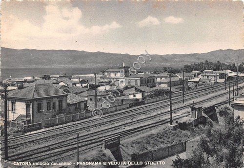 Cartolina - Postcard - Catona - veduta dello Stretto - …