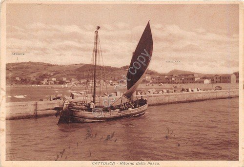 Cartolina - Postcard - Cattolica - Ritorno dalla pesca - …