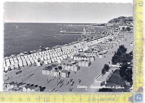 Cartolina - Postcard - Cattolica - Spiaggia - veduta di …