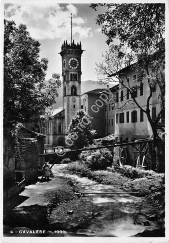Cartolina - Postcard - Cavalese - Via del paese - …