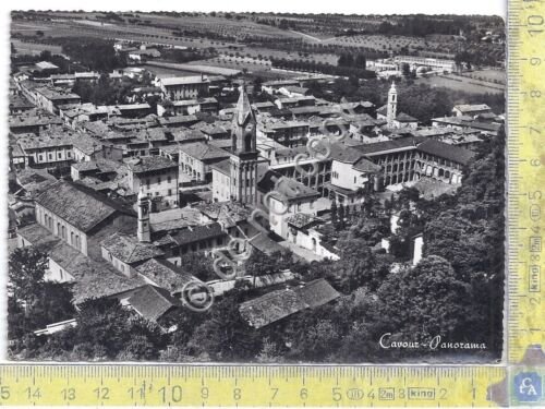 Cartolina - Postcard - Cavour - Panorama - 1985
