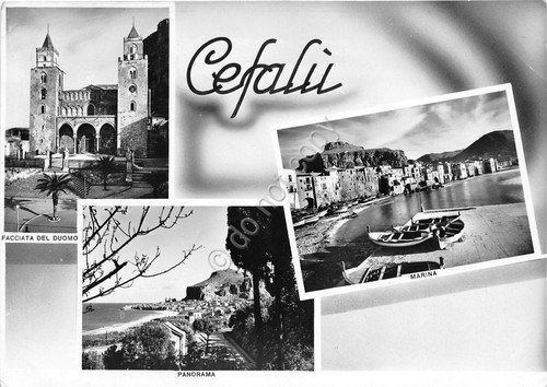 Cartolina - Postcard - Cefalù - Vedutine - 1952 - … | Immagine principale