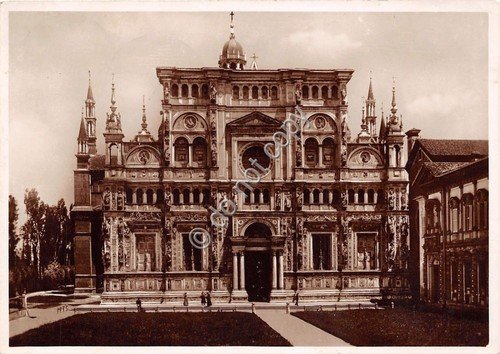 Cartolina - Postcard - Certosa di Pavia - Facciata - …