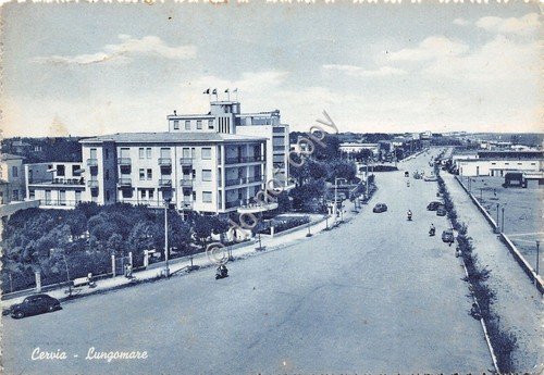 Cartolina - Postcard - Cervia - Lungomare - 1959 | Immagine principale