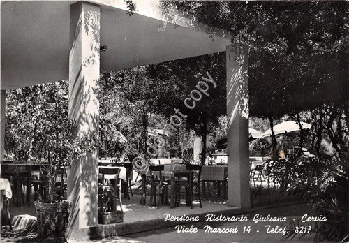 Cartolina - Postcard - Cervia - Pensione Ristorante Giuliana - …