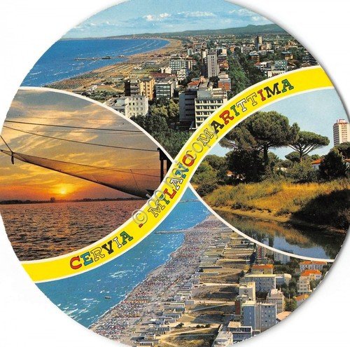 Cartolina - Postcard - Cervia - Vedutine - Rotonda - … | Immagine principale