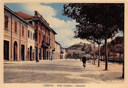 Cartolina - Postcard - Cesena - Via Carducci - anni … | Immagine principale