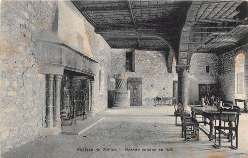 Cartolina - Postcard - Chateau de Chillon - Grande cuisine …