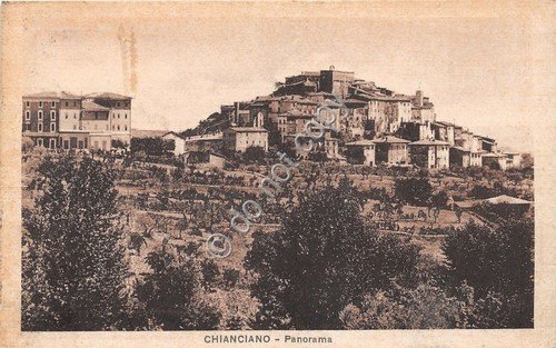 Cartolina - Postcard - Chianciano - Panorama - 1933
