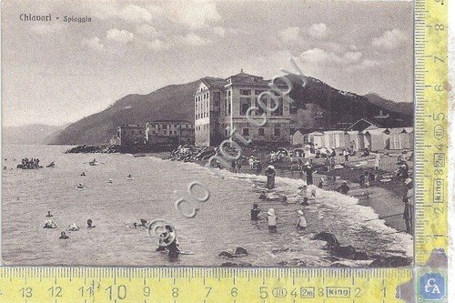 Cartolina - Postcard - Chiavari - Spiaggia - Annimata - … | Immagine principale