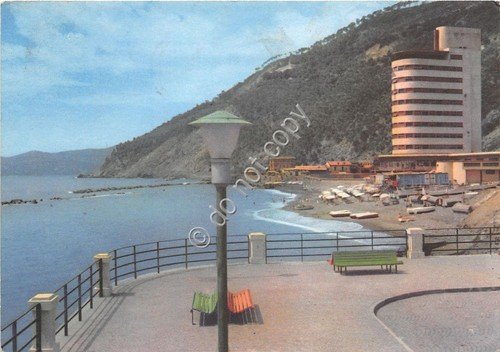 Cartolina - Postcard - Chiavari - Spiaggia di Ponente - …