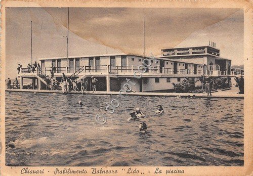 Cartolina - Postcard - Chiavari - Stabilimento Balneare Lido - …