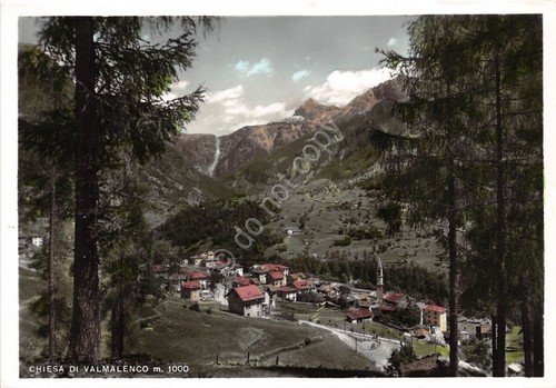 Cartolina - Postcard - Chiesa Valmalenco - Panorama dall'alto - …