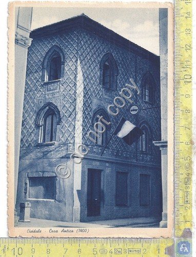 Cartolina - Postcard - Cividale - casa antica - anni … | Immagine principale