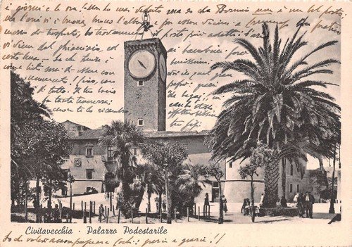 Cartolina - Postcard - Civitavecchia - Palazzo Podestarile - 1940